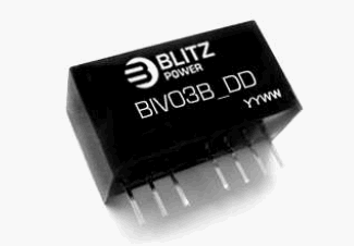 BIV03B-2412SD, 3 Вт Стабилизированные изолированные управляемые DC/DC преобразователи, диапазон входного напряжения 2:1, один выход